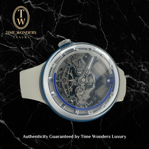 LNIB 2021 HYT H20 Limited Edition Manual Winding 51mm Skeleton Dial 251-AC-469-BF-RU
