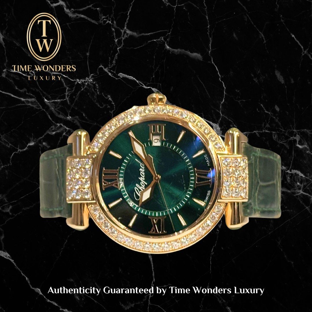 LNIB April 2016 Chopard Imperiale Green Dial with Diamonds 36mm