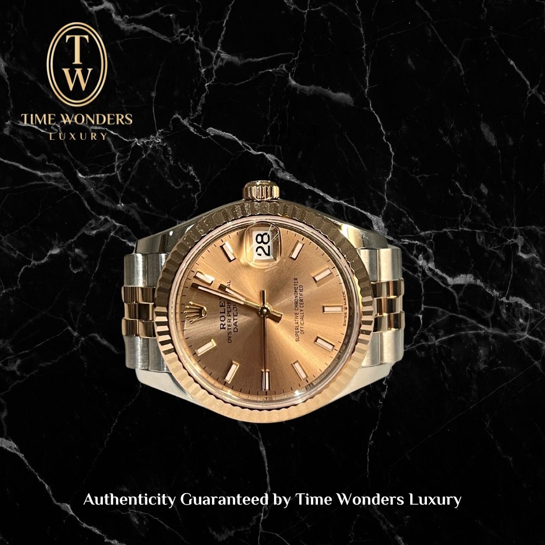 LNIB Jan 2025 Rolex Datejust Two Tone Rose Gold 31mm 278271