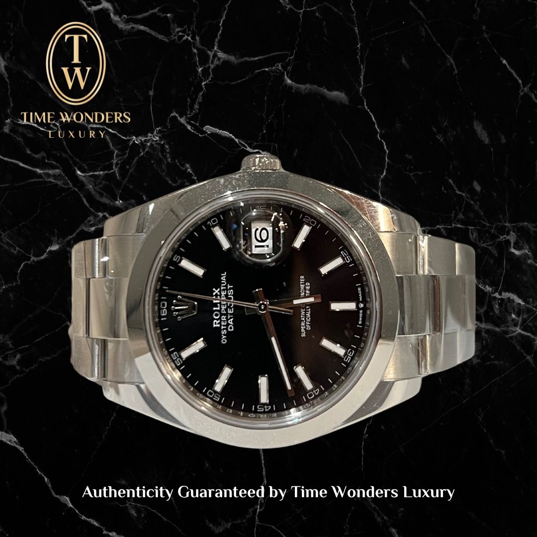 LNIB March 2025 Rolex Datejust 41mm Black 126300 Smooth Bezel