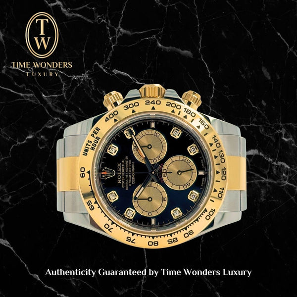 LNIB November 2023 Rolex Daytona Two tone 126503 Yellow Gold Diamonds
