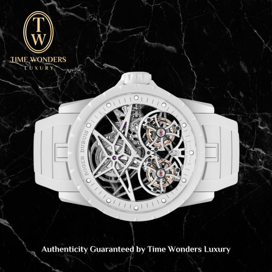LNIB Roger Dubuis White Two Fold Excalibur 8pcs Limited Edition