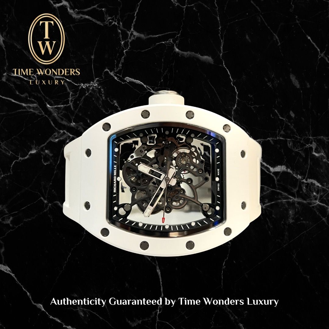 Mint 2017 Richard Mille RM055 White Ceramic 055
