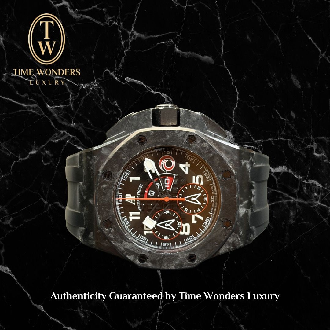 Like New July 2007 Audemars Piguet Royal Oak Offshore Chronograph 26062FS Team Alinghi 44 mm Forged Carbon