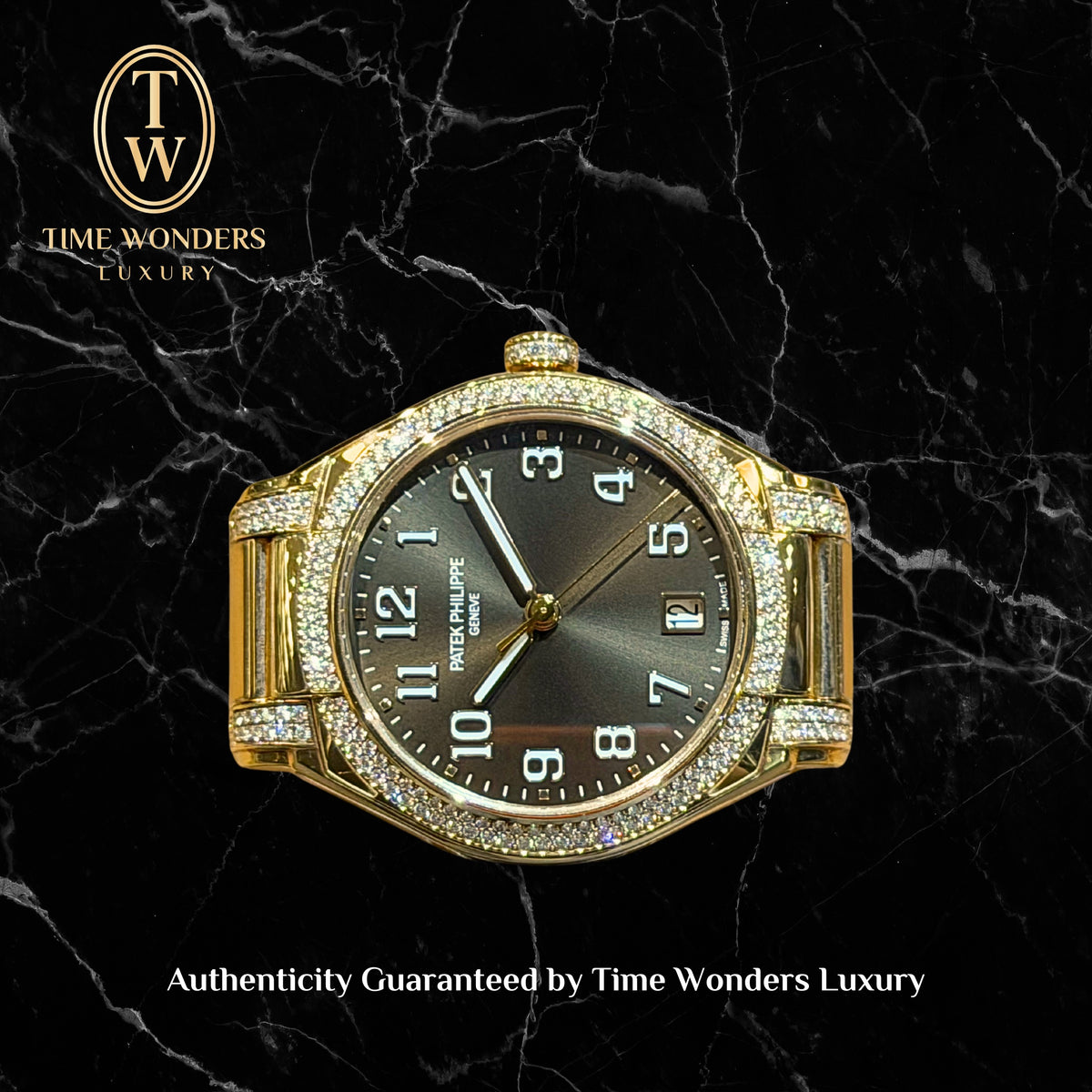 Mint October 2021 Patek Philippe Twenty~4 7300/1201R-010 Rose Gold Brown Dial Diamond Bezel 36mm Twenty4 7300/1201R 7300
