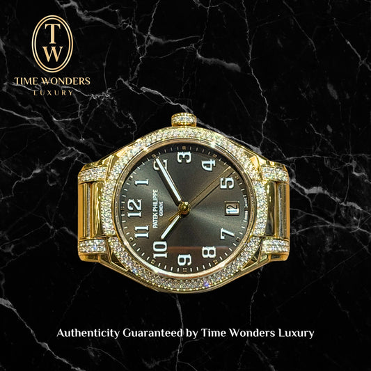 Mint October 2021 Patek Philippe Twenty~4 7300/1201R-010 Rose Gold Brown Dial Diamond Bezel 36mm Twenty4 7300/1201R 7300
