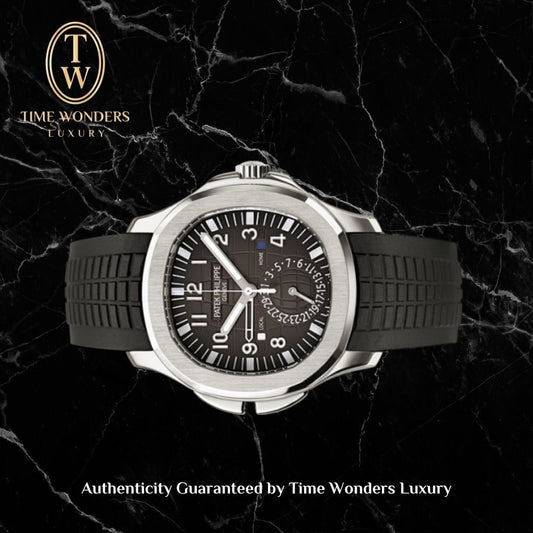 Mint Q1 2021 Patek Philippe Aquanaut Travel Time 5164A Black Stainless Steel 5164