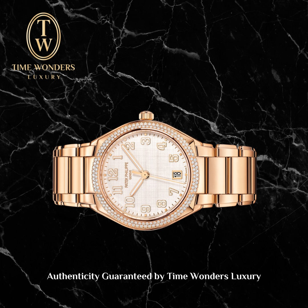 Mint Q4 2025 Patek Philippe Twenty~4 Rose Gold 7300/1200R Silvery White Dial 7300/1200 7300