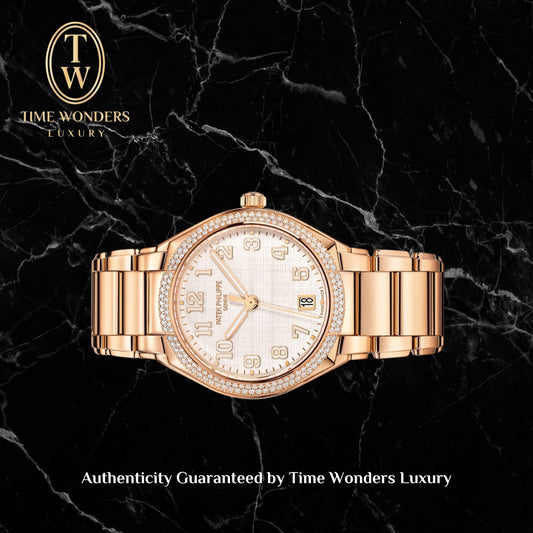 Mint Q4 2025 Patek Philippe Twenty~4 Rose Gold 7300/1200R Silvery White Dial 7300/1200 7300