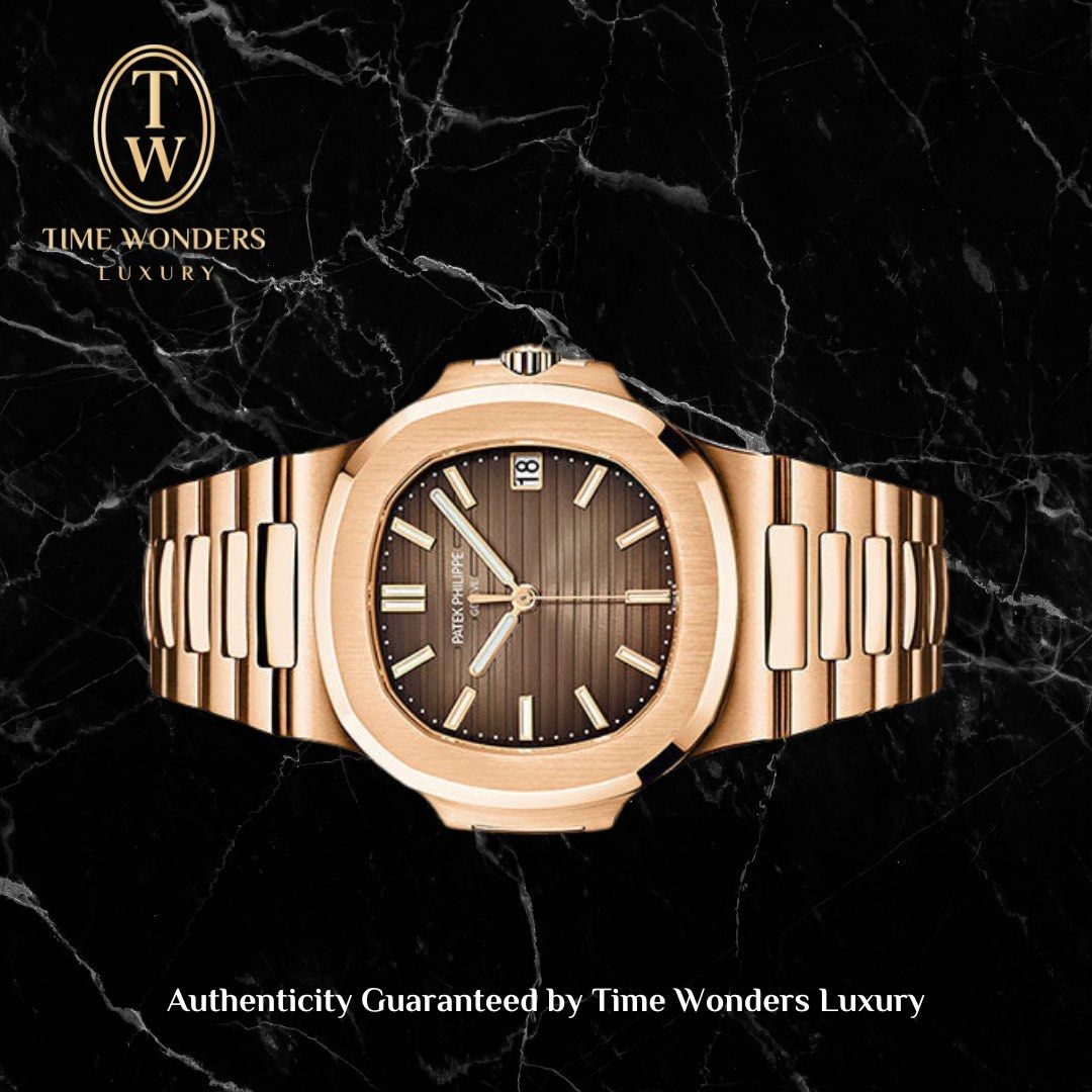 New 2021 Patek Philippe Nautilus Rose Gold Bracelet 5711/1R-001