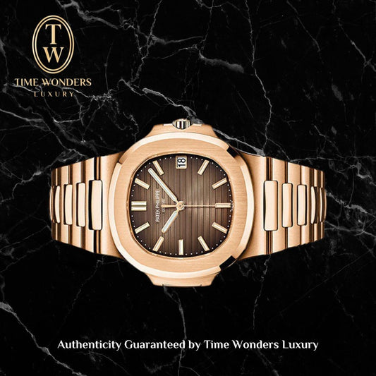 New 2021 Patek Philippe Nautilus Rose Gold Bracelet 5711/1R-001