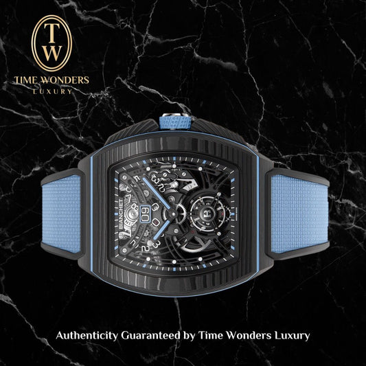 New 2025 Bianchet Flying Tourbillon Grande Date Carbon Sky Blue Ref. CBSBFTGD4