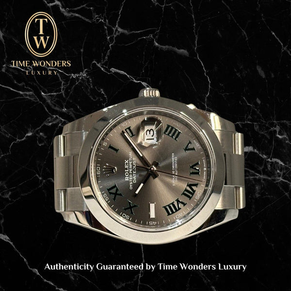 New Apr 2025 Rolex Datejust 41 126300 Smooth bezel Oyster Wimbledon