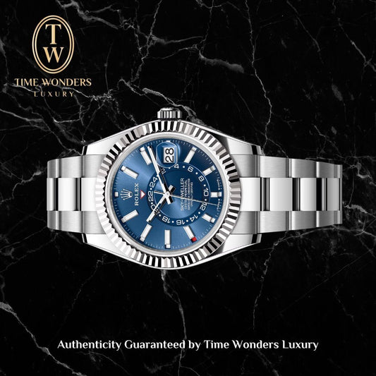New April 2021 Rolex Sky Dweller 42mm Blue 326934 Oyster
