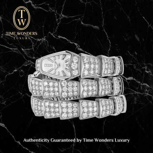 New August 2025 Bvlgari Serpenti Jewellery Watch White Gold ref. 101786