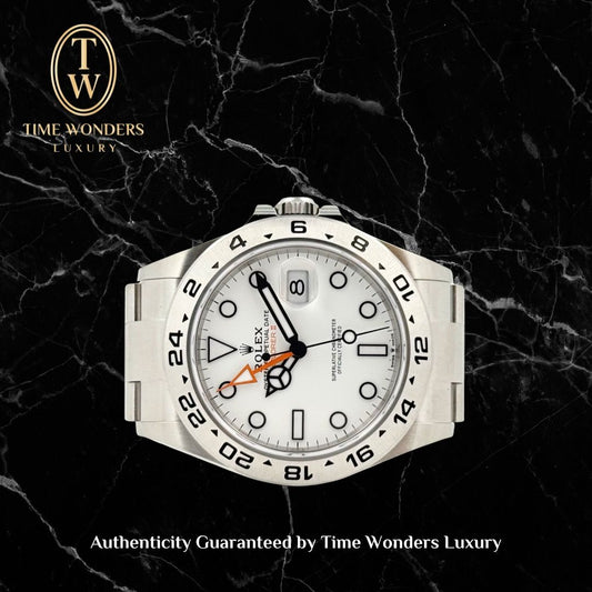 New December 2023 Rolex Explorer II 226570 White 42mm