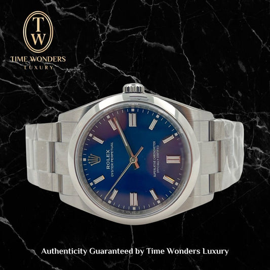 New February 2025 Rolex Oyster Perpetual 36mm Blue 126000