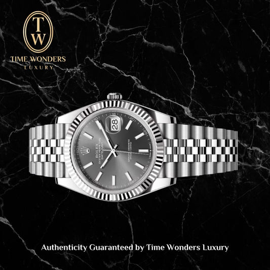 New February 2026 Rolex Datejust 126334 41mm Grey Slate Jubilee