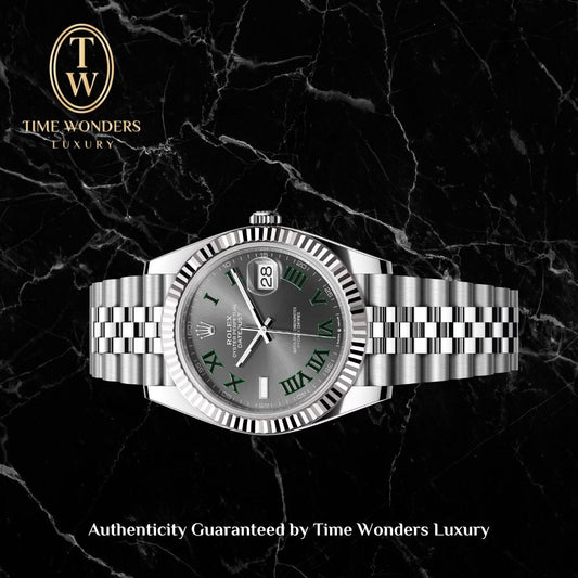 New February 2026 Rolex Datejust 126334 41mm Wimbledon Grey Jubilee