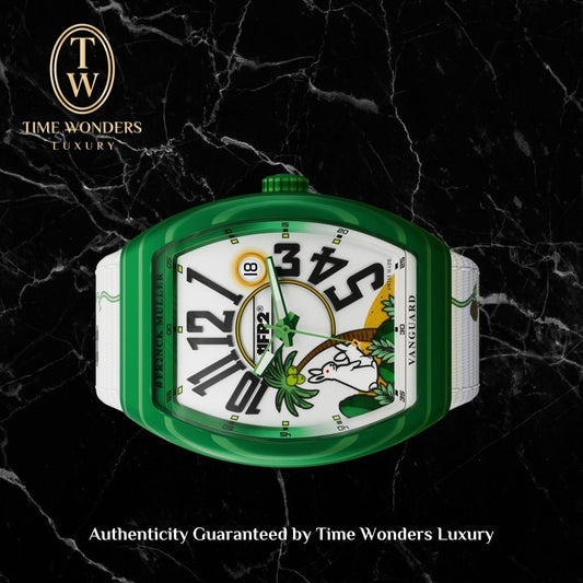 New January 2026 Franck Muller Vanguard Beach Green Fr2nck FR2 Limited Edition V 41 SC DT BEACH FR2 VR VE GF BLC NR