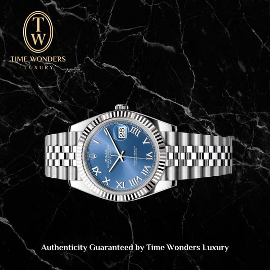 New January 2026 Rolex Datejust 41mm 126334 Blue Roman Indexes