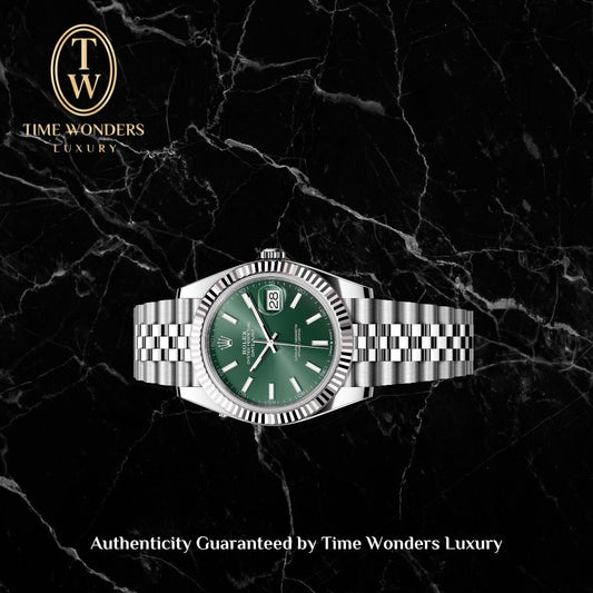 New January 2026 Rolex Datejust 31mm Green 278274 Jubilee