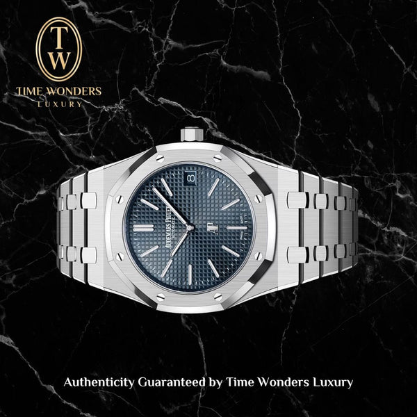 New June 2025 Audemars Piguet Royal Oak Jumbo 39mm Blue 16202ST 16202