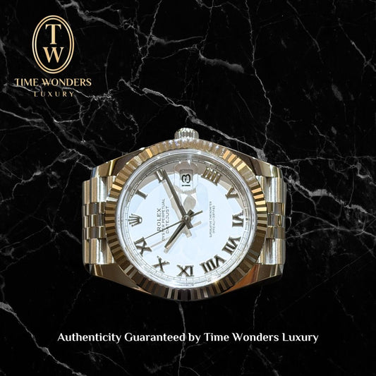 New June 2026 Rolex Datejust 41mm 126334 White Dial Roman Indexes Jubilee Stainless Steel