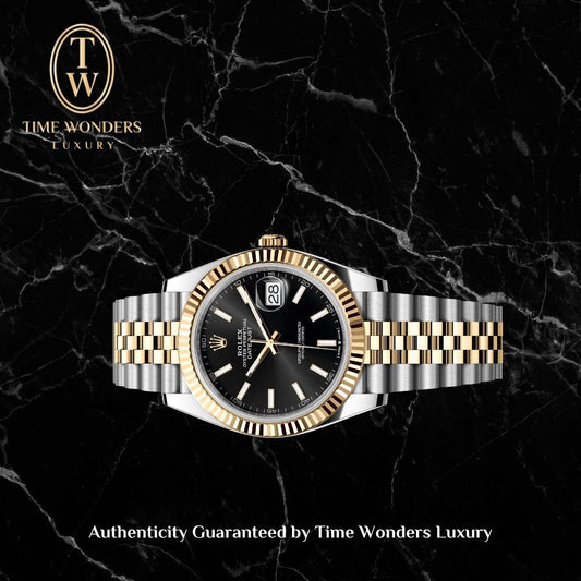 New March 2022 Rolex Datejust 41mm 126333 Two-tone Yellow Gold 41mm NOS New Old Stock