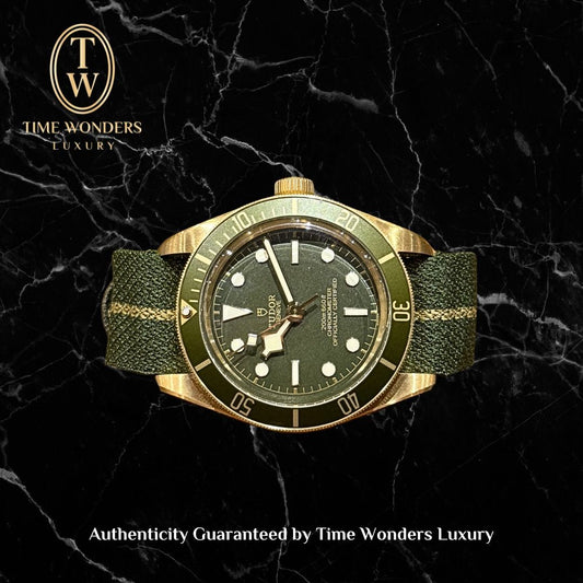 New March 2022 Tudor Black Bay 58 79018V Yellow Gold Green Dial 79018 39mm
