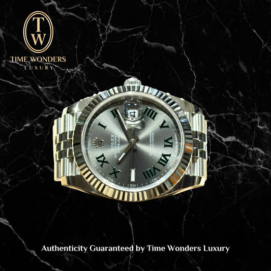 New March 2026 Rolex Datejust 126334 41mm Wimbledon Grey Jubilee