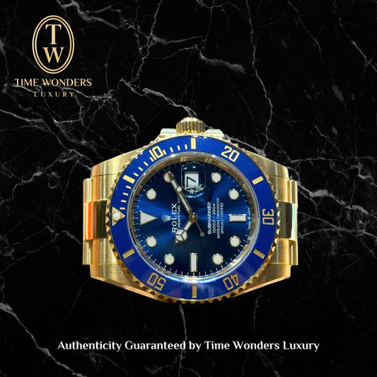 New May 2025 Rolex Submariner Yellow Gold 126618LB Blue Dial 126618