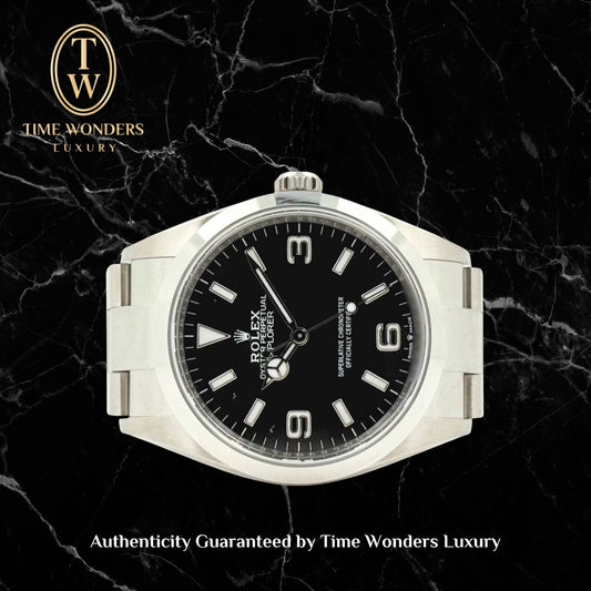 New October 2021 Rolex Explorer I 36mm Black 124270
