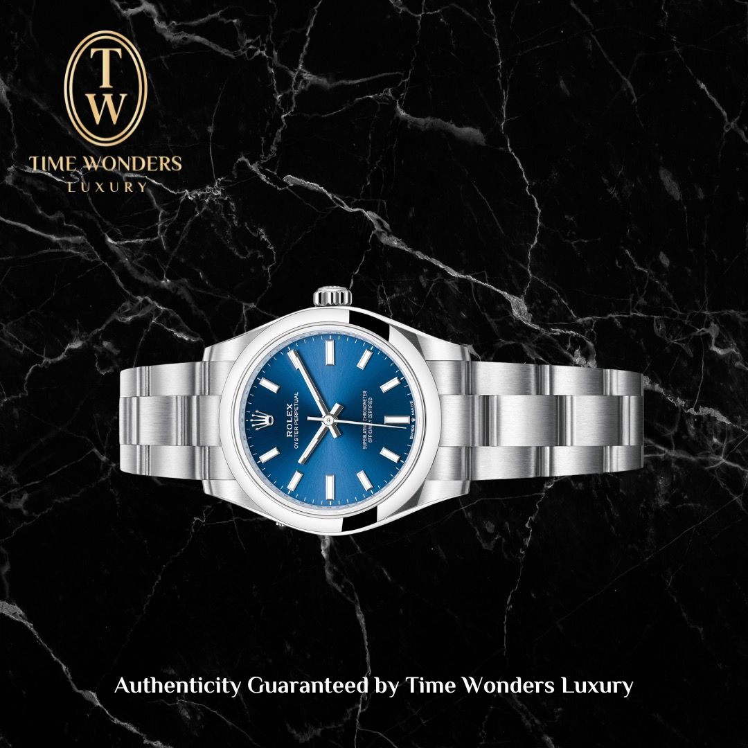 New October 2023 Rolex Oyster Perpetual 31mm 277200 Blue Dial