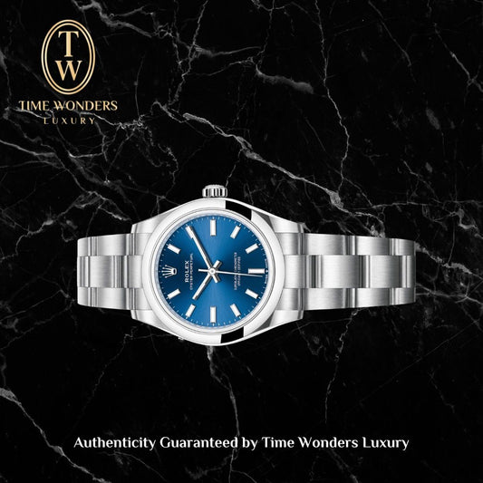 New October 2023 Rolex Oyster Perpetual 31mm 277200 Blue Dial