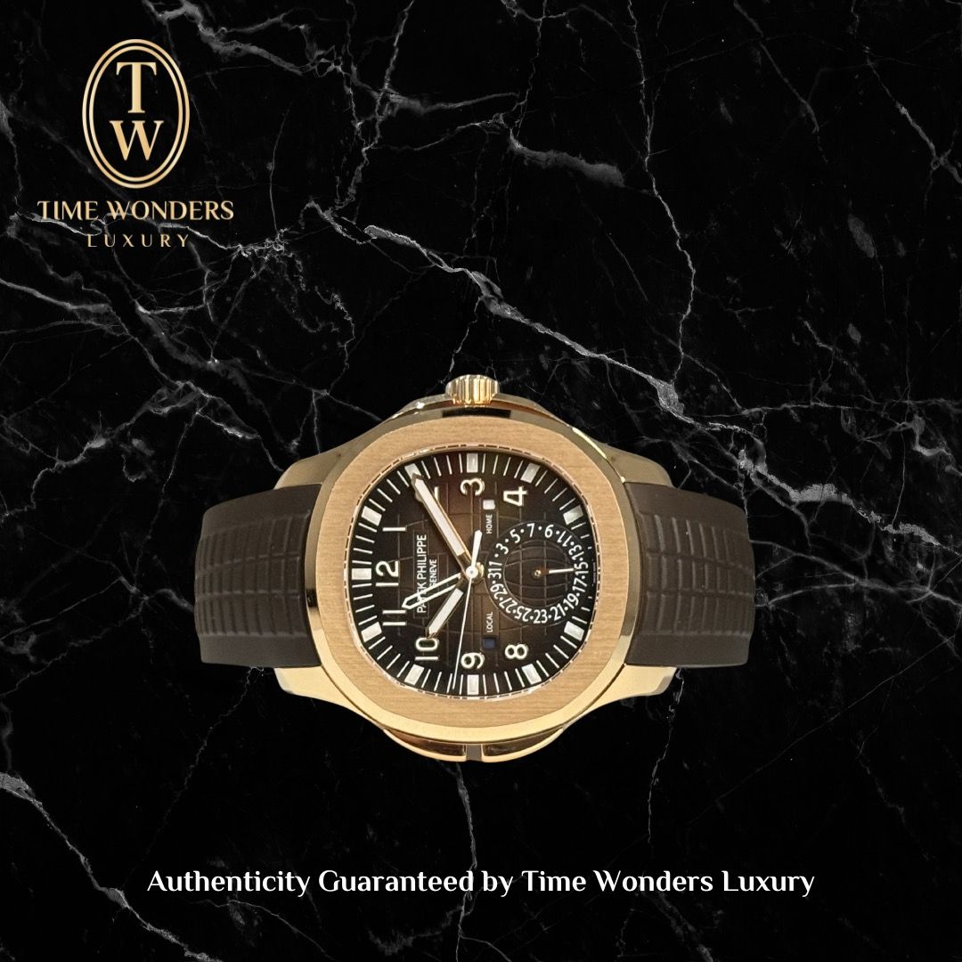 New Q2 2022 Patek Philippe Aquanaut Travel Time 5164R Rose Gold 5164