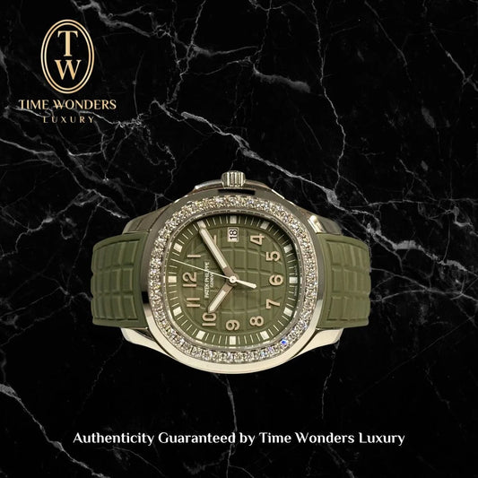 New Q2 2024 Patek Philippe Aquanaut Luce Green 5267/200A-011 5267/200A 5267 38.8mm