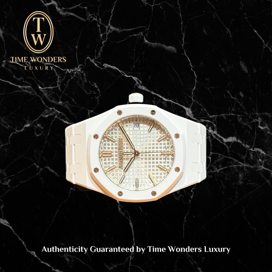 New Q3 2025 Audemars Piguet Royal Oak 34mm 77350CB White Ceramic 77350