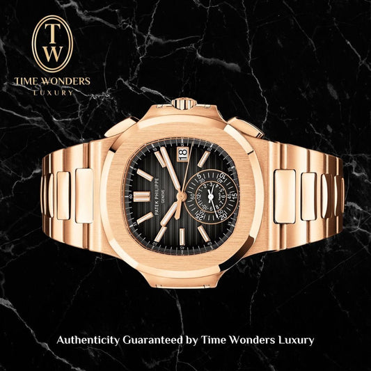 *New Clasp* New Q4 2021 Patek Philippe Nautilus Flyback Chronograph 5980/1R 5980 5980R Rose Gold