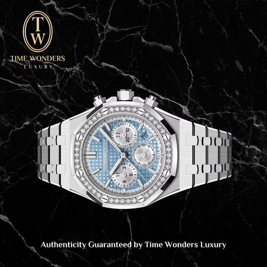 New Q4 2025 Audemars Piguet Royal Oak 26715ST Blue Diamonds 38mm 26715