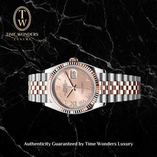 New September 2025 Rolex Datejust 36mm Rose Gold Two-tone Jubilee 126231