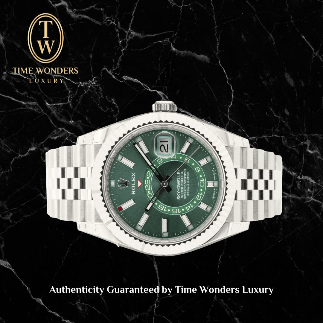 New September 2026 Rolex Sky Dweller 42 Green 336934 Jubilee Skydweller