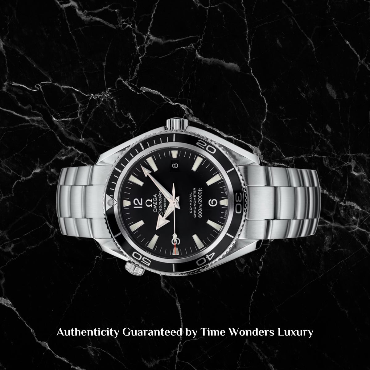 Mint June 2011 Omega Seamaster 2201.50.00 Planet Ocean 600M Co-Axial 42 Stainless Steel Black