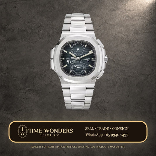 New 2026 Patek Philippe Nautilus Flyback Chronograph 5990/1A Blue Dial Stainless Steel 5990