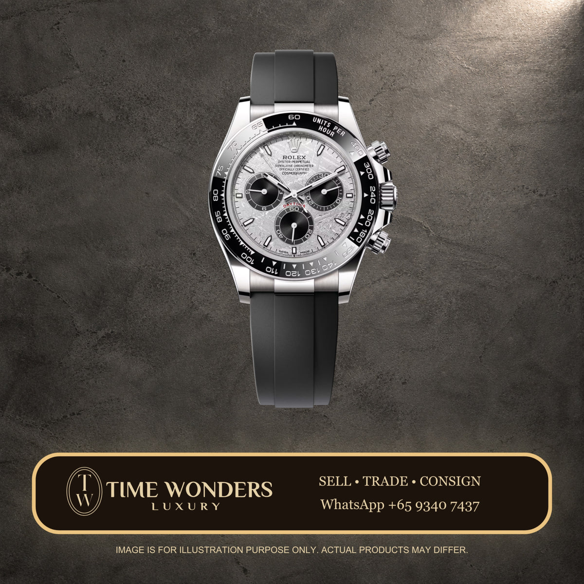 New September 2026 Rolex Daytona White Gold Meteorite 126519LN Oysterflex 126519