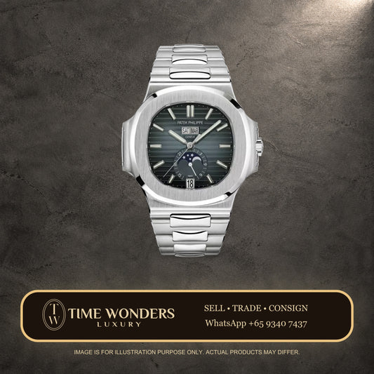 Mint Q2 2023 Patek Philippe Nautilus Annual Calendar 5726/1A-014 Moonphases Blue Dial 5726 40.5mm