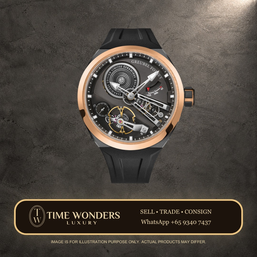New March 2026 Greubel Forsey Balancier Convexe S2 P01233 Black Ceramic Rose Gold
