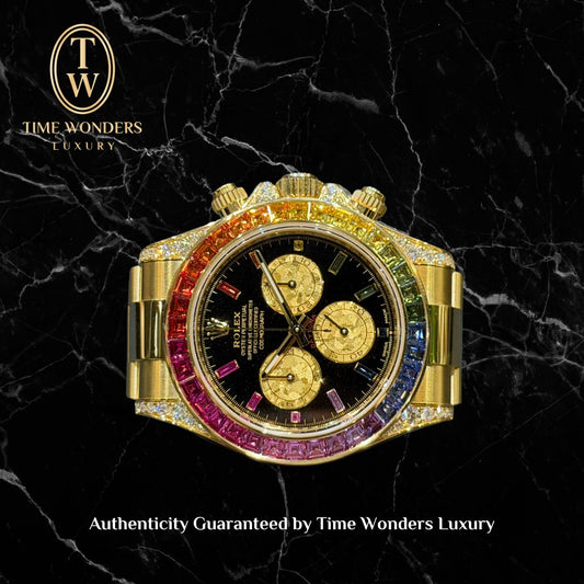 New August 2026 Rolex Daytona Rainbow 126598RBOW Yellow Gold 126598 40mm Off-Catalogue