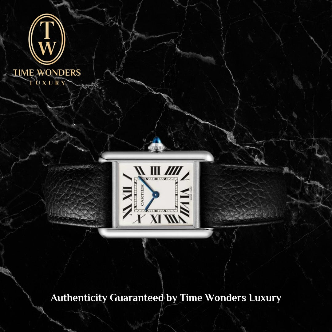 New August 2026 Cartier Tank Must Large WSTA0136 White Dial Quartz Leather Strap Stainless Steel