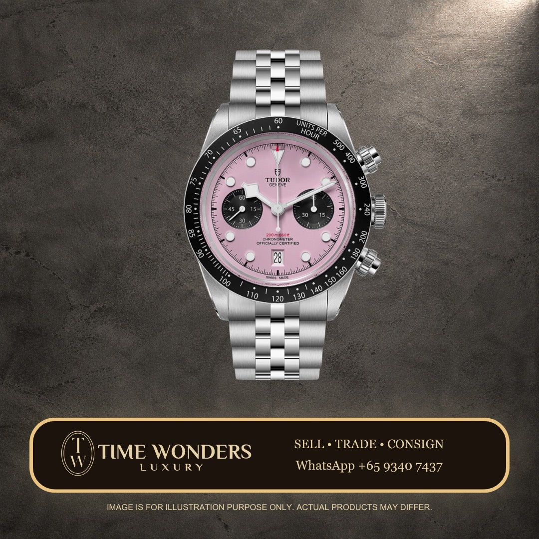 Mint July 2024 Tudor Black Bay Chronograph 41mm Pink Jubilee M79360N-0019 79360